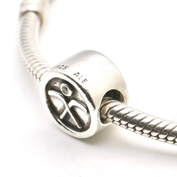 Authentic PANDORA Hockey Puck Charm - 791203CZ - Picture 1 of 11